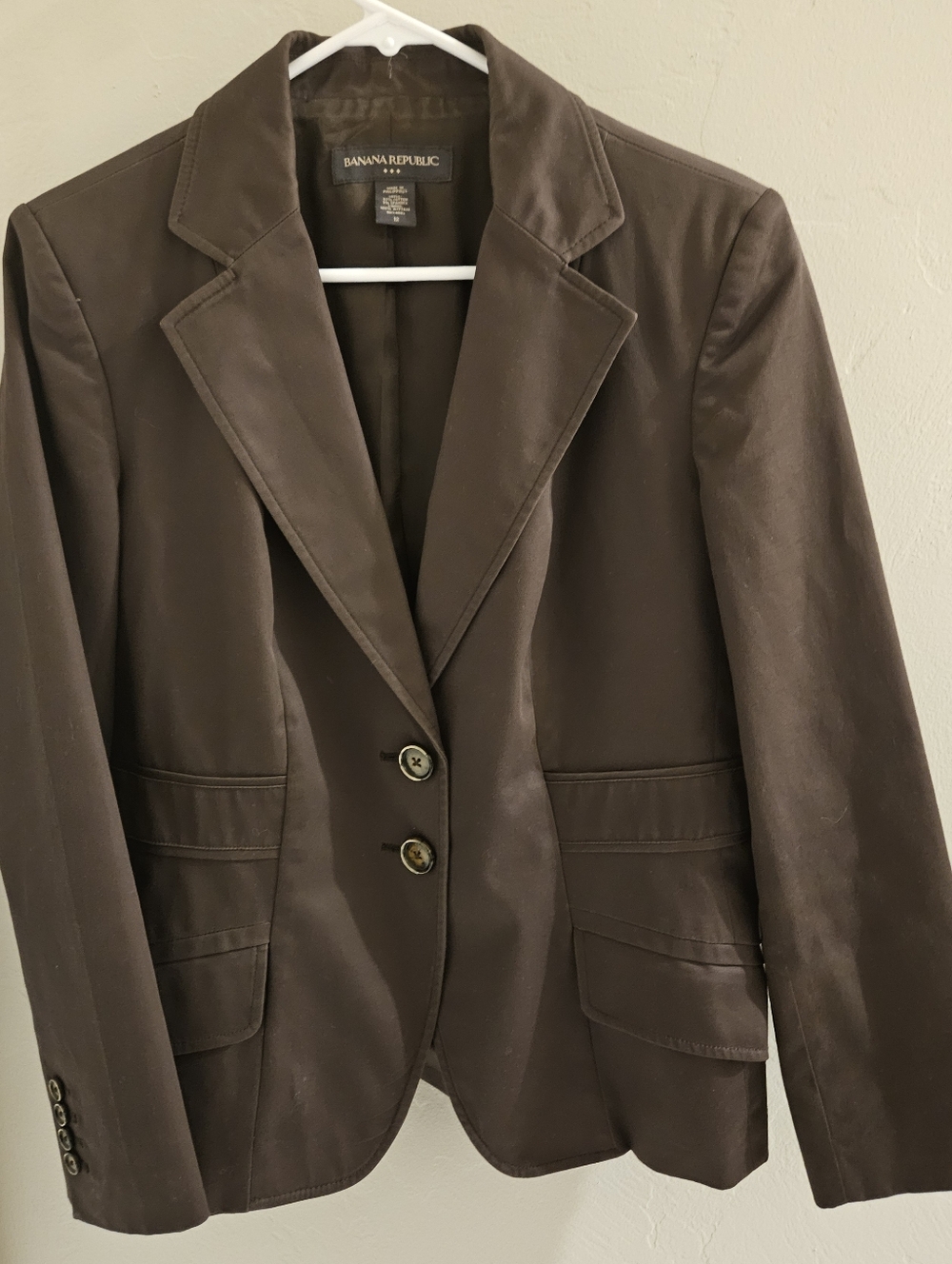 Banana Republic Brown Blazer with Buttons & Pockets Size 12 Brown